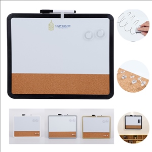 Mini 2-in-1 Whiteboard & Cork Board Combo